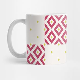 Geometric Minimalistic Diamond Pattern Mug